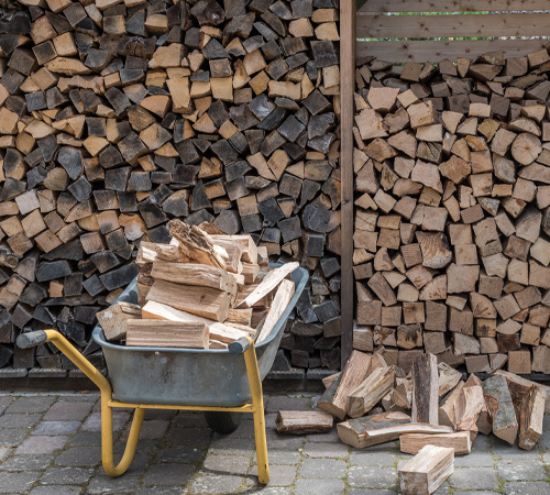 Firewood stacking service